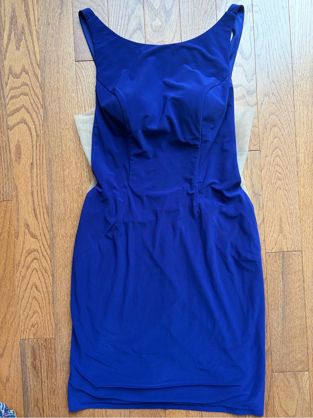 Faviana open sides/ back Classic Royal Blue Sheath Dress